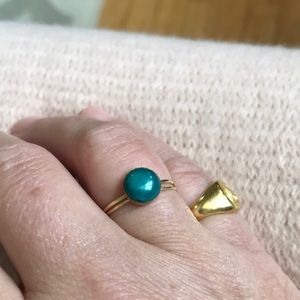 Blue turquoise ring